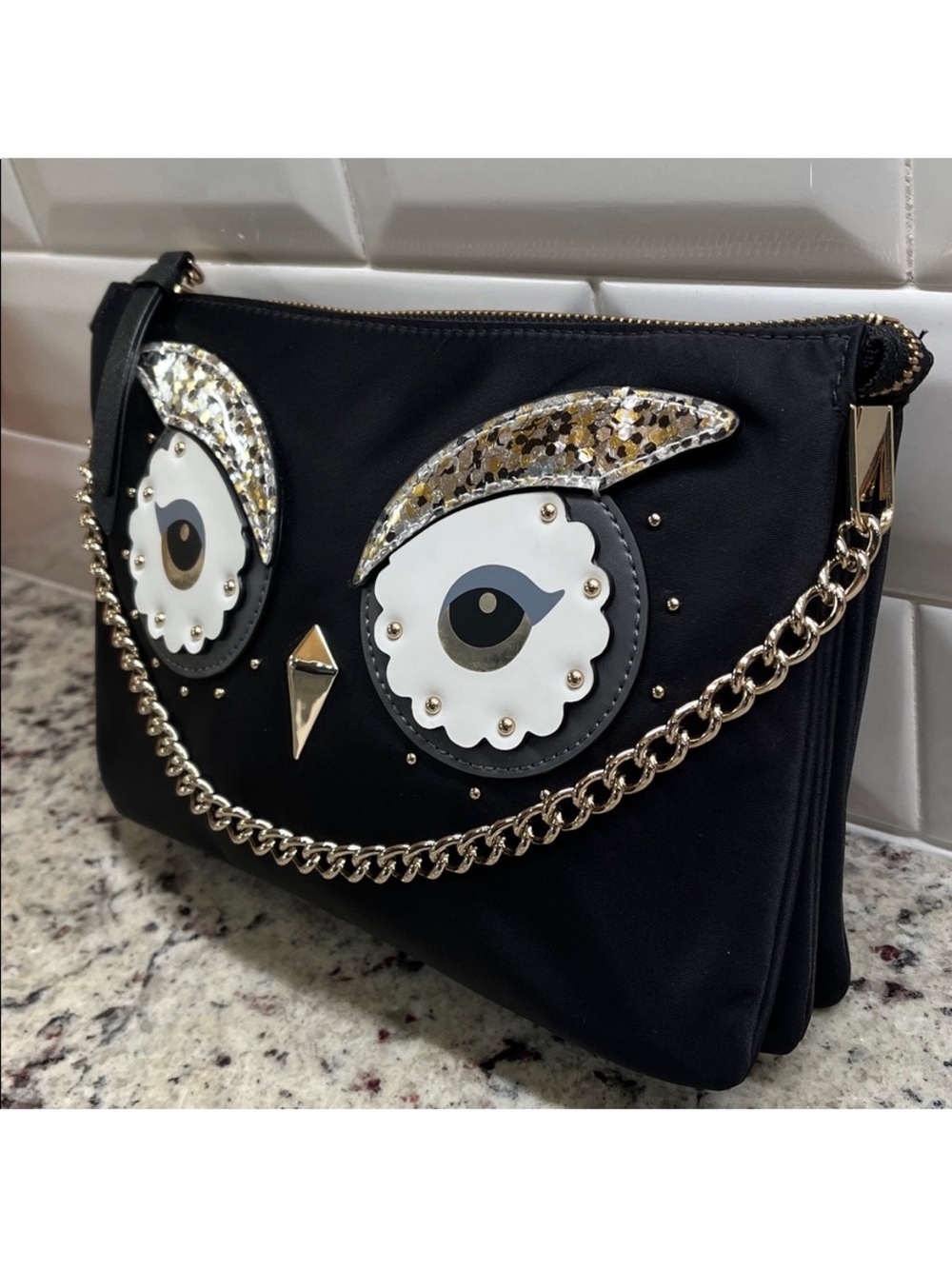 Kate Spade ♠️ EUC! Star Bright Owl Madeline Crossbody Bag - Picture 3 of 12